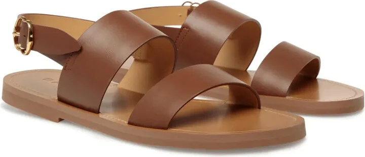 Logo-Stamp Leather Sandals - Image 2