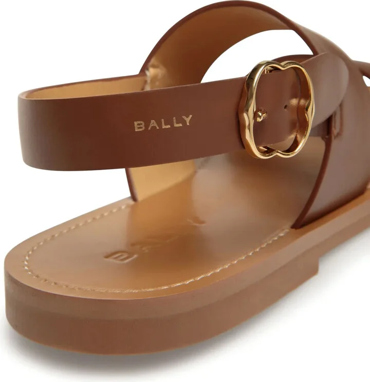 Logo-Stamp Leather Sandals - Image 4