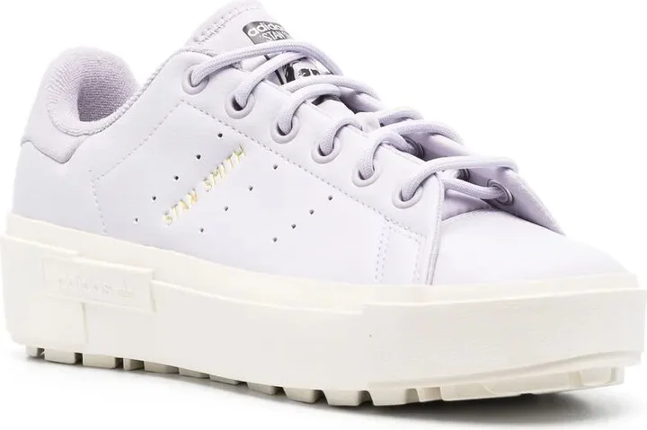 Logo Stamp Low-Top Leather Sneakers - Image 2