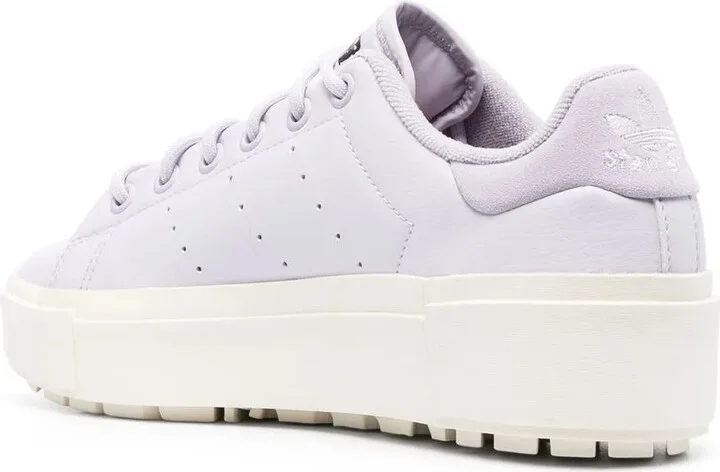 Logo Stamp Low-Top Leather Sneakers - Image 3