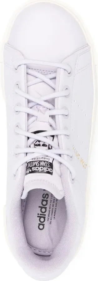 Logo Stamp Low-Top Leather Sneakers - Image 4