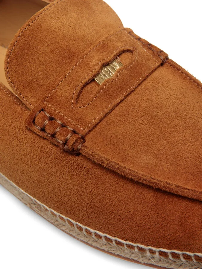 Logo-Stamp Suede Espadrilles - Image 4