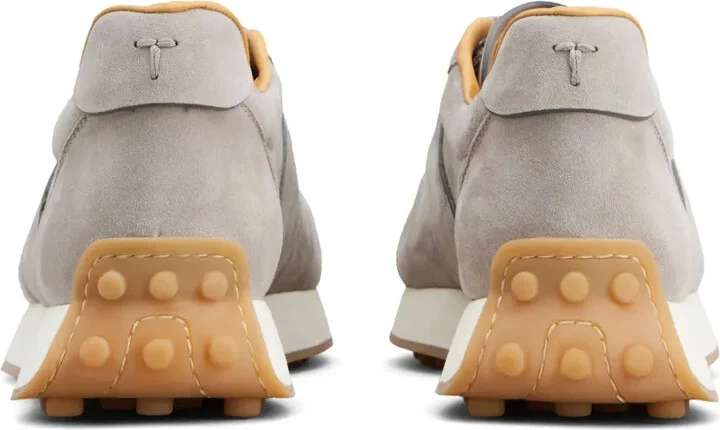 Logo-Stamp Suede Lace-Up Sneakers - Image 3