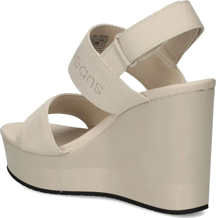 Logo-Strap 110mm Wedge Sandals - Image 3