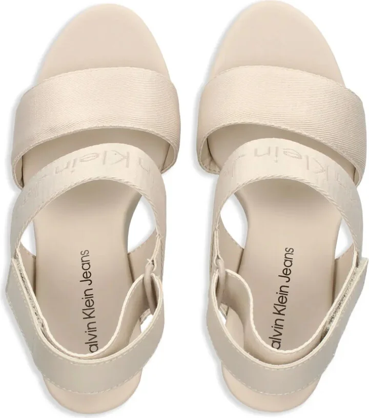 Logo-Strap 110mm Wedge Sandals - Image 4