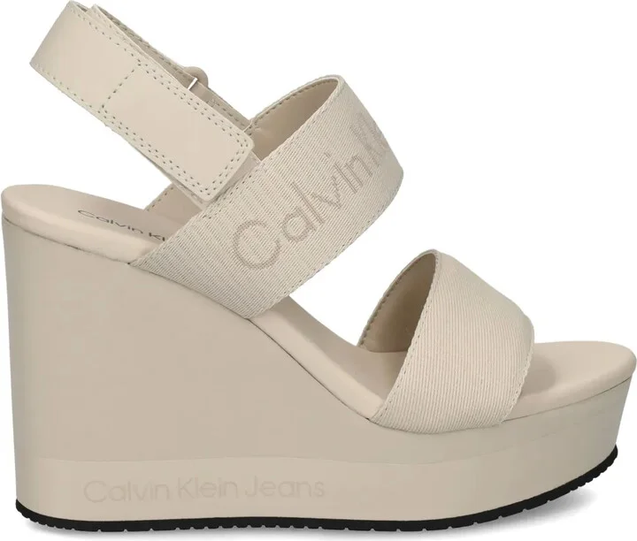 Logo-Strap 110mm Wedge Sandals