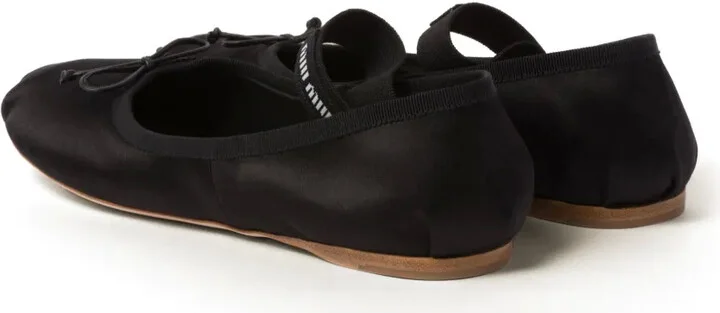 Logo-Strap Ballerina Shoes - Image 3
