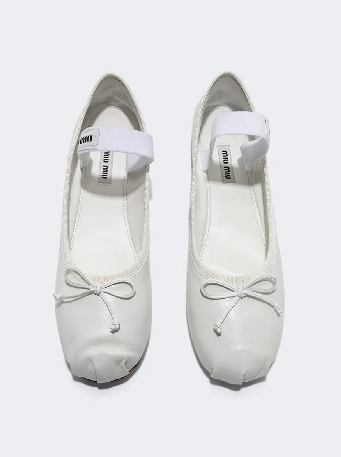 Logo Strap Ballet Flats