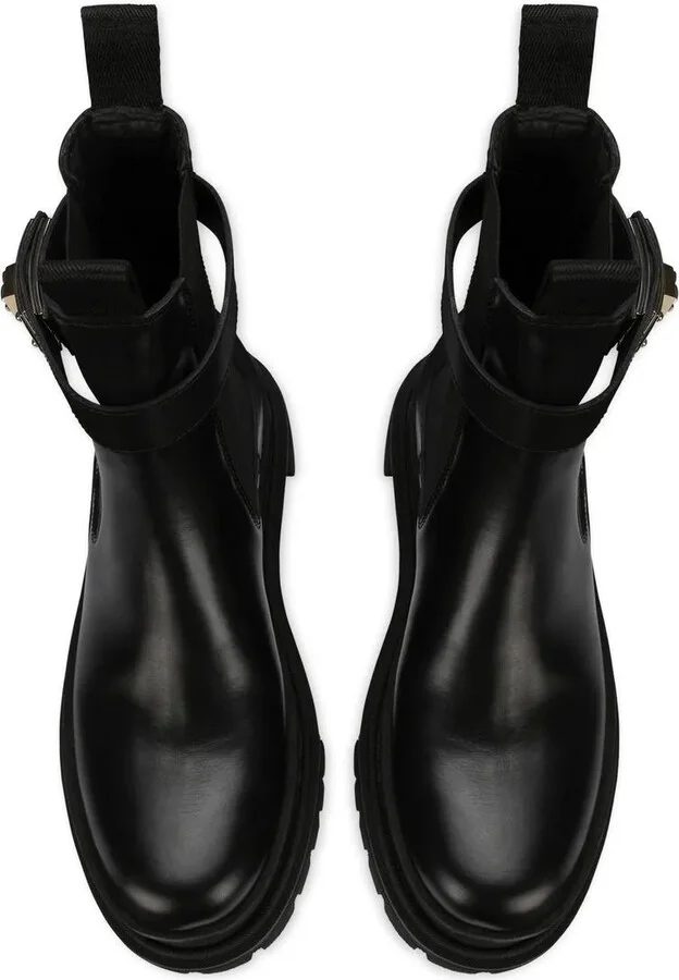 logo-strap Chelsea boots - Image 4