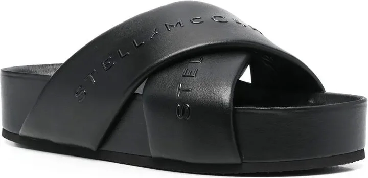 Logo-Strap Flatform Sandals - Image 2