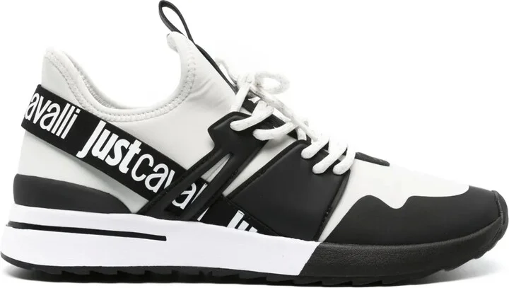 Logo-Strap Mesh Sneakers