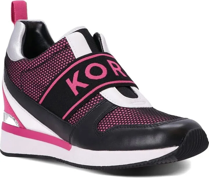 Logo-Strap Wedge-Heel Sneakers - Image 2