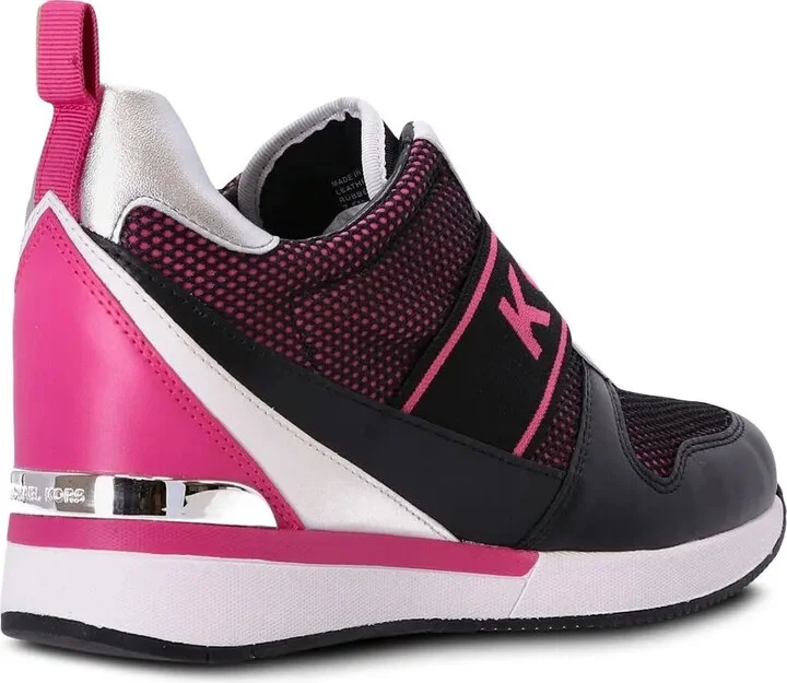 Logo-Strap Wedge-Heel Sneakers - Image 3