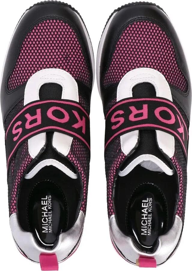 Logo-Strap Wedge-Heel Sneakers - Image 4