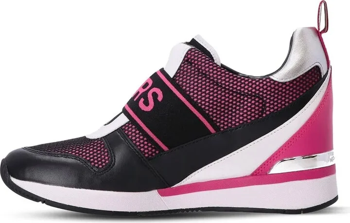 Logo-Strap Wedge-Heel Sneakers - Image 5