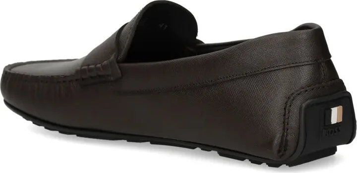 Logo-Stripe Leather Driving Moccasins - Image 3