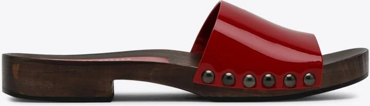 Logo Studded Flat Sandals