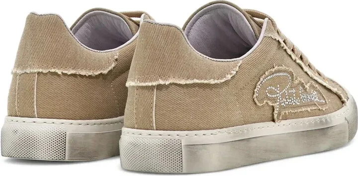 Logo-Studded Lace-Up Sneakers - Image 3