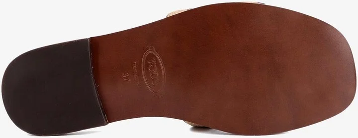 Logo Suede Flat Sandals - Image 3