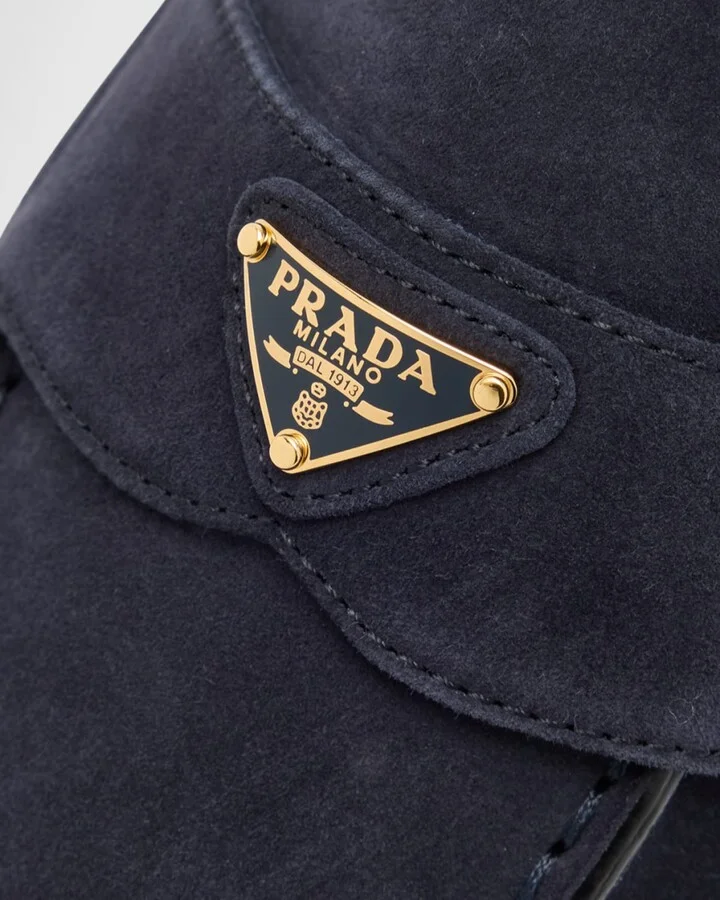 Logo Suede Loafer Mules - Image 11
