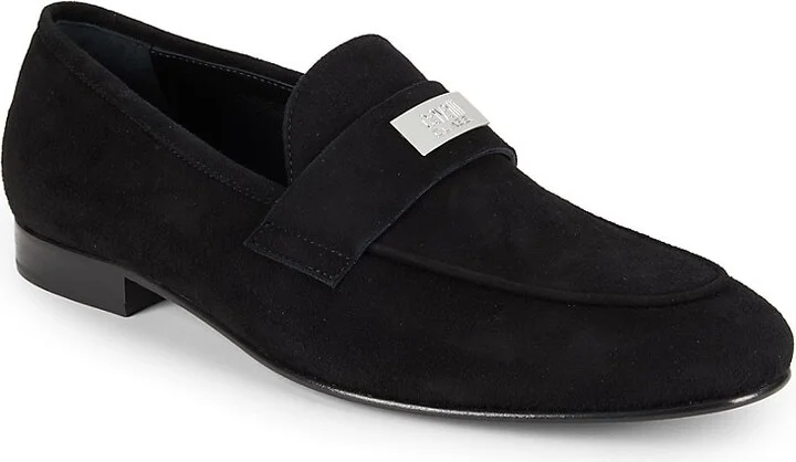 Logo Suede Loafers - Image 2