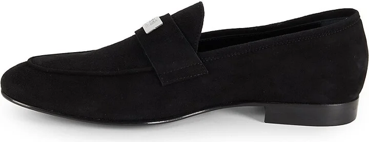 Logo Suede Loafers - Image 4