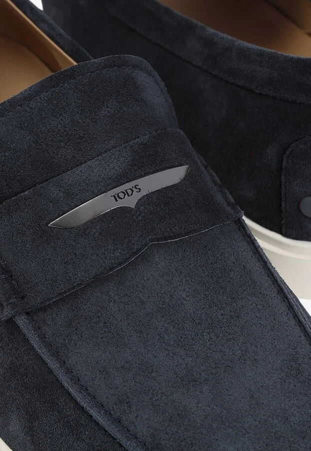 Logo Suede Loafers - Image 3