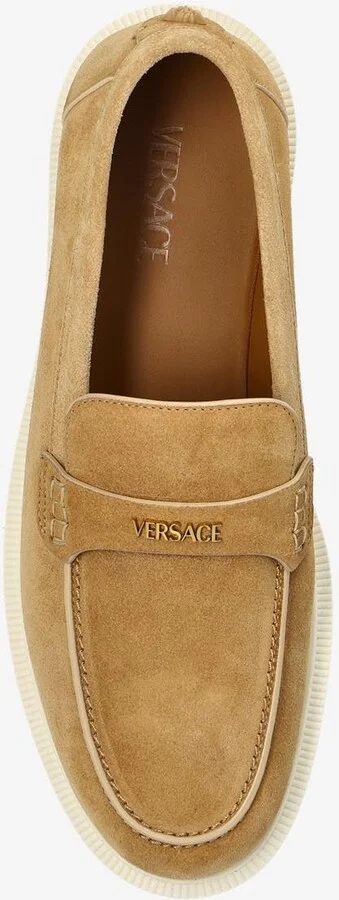 Logo Suede Loafers - Image 3