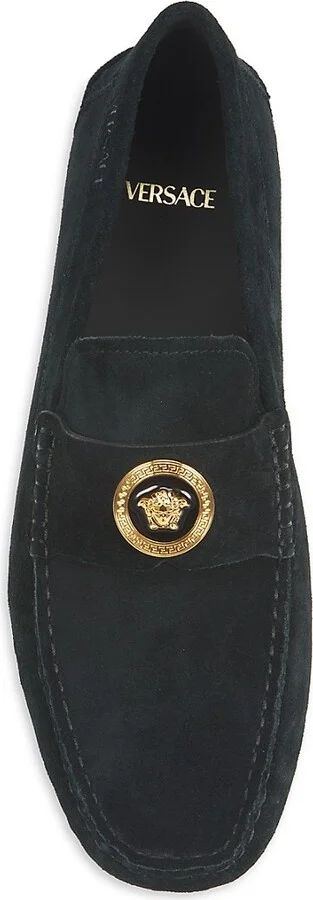 Logo Suede Loafers - Image 5