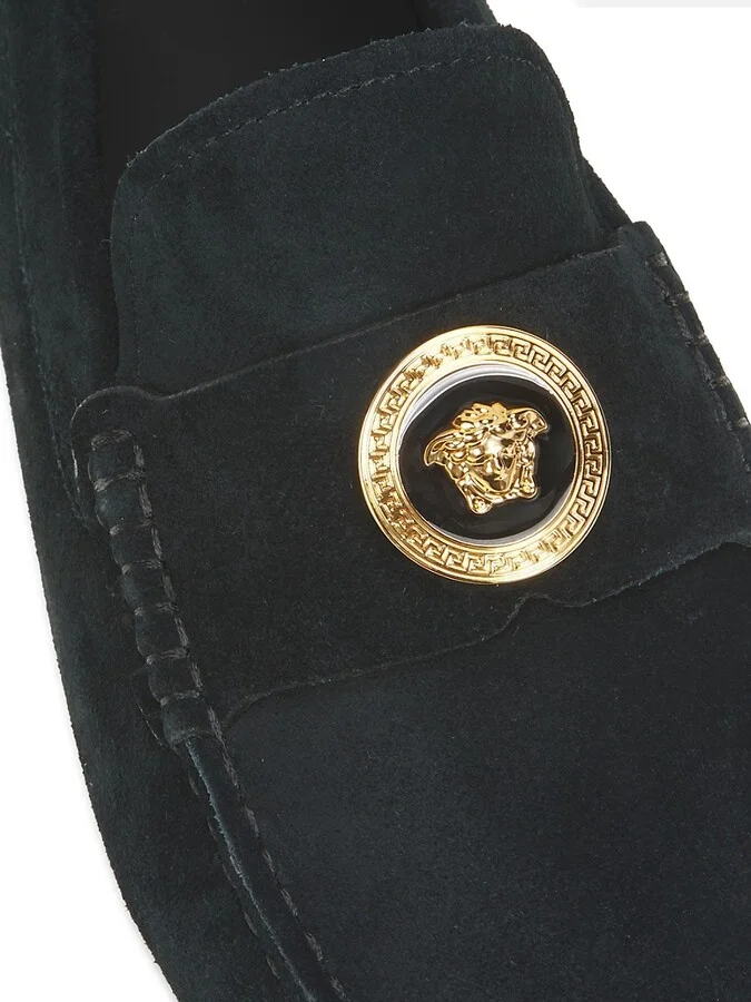 Logo Suede Loafers - Image 6