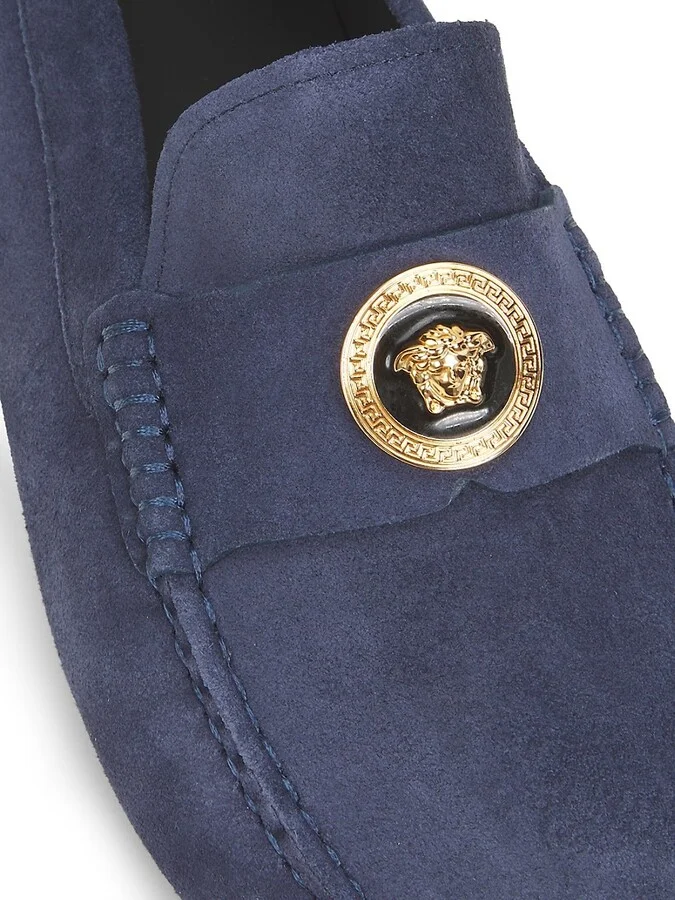 Logo Suede Loafers - Image 6
