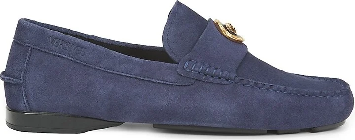 Logo Suede Loafers