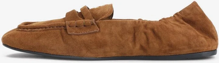 Logo Suede Penny Loafers - Image 2