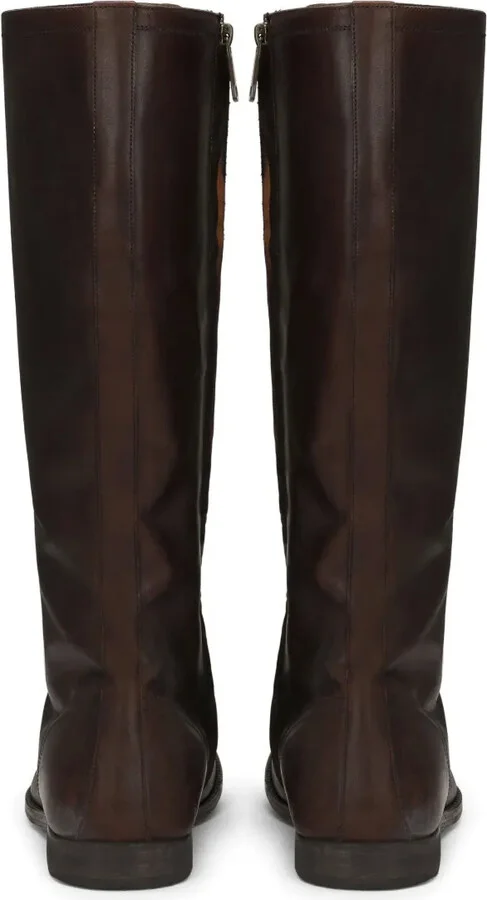 Logo-Tag Lace-Up Leather Boots - Image 3