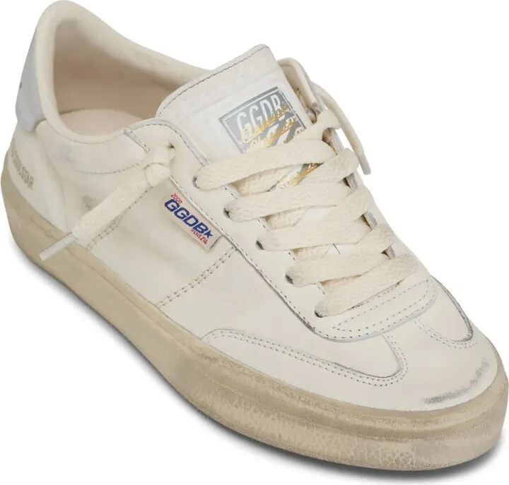 Logo Tag Lace-Up Leather Sneakers - Image 2
