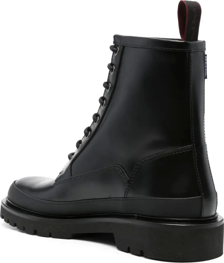 Logo-Tag Leather Boots - Image 3