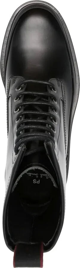 Logo-Tag Leather Boots - Image 4