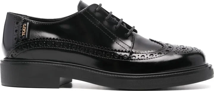 Logo-Tag Leather Brogues