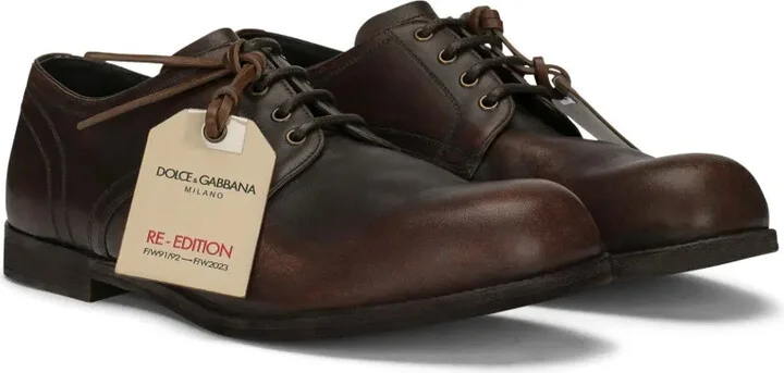 Logo-Tag Leather Derby Shoes - Image 2