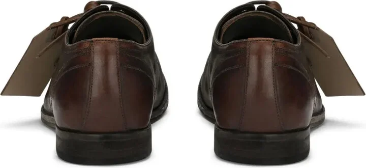Logo-Tag Leather Derby Shoes - Image 3