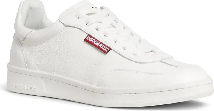 Logo-Tag Leather Sneakers - Image 2