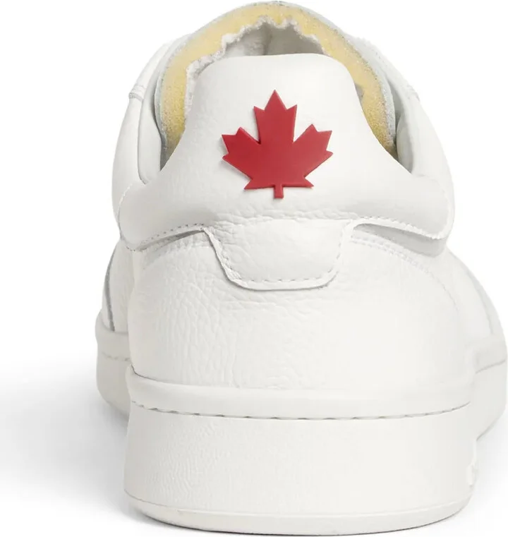Logo-Tag Leather Sneakers - Image 3
