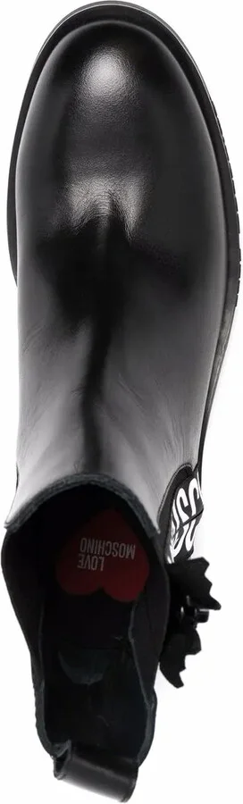 logo-tape Chelsea boots - Image 4