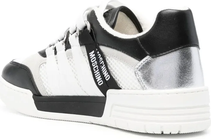Logo-Tape Leather Sneakers - Image 3