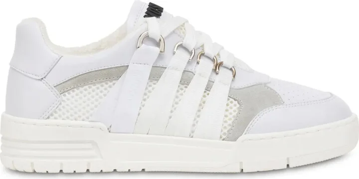 Logo-Tape Leather Sneakers