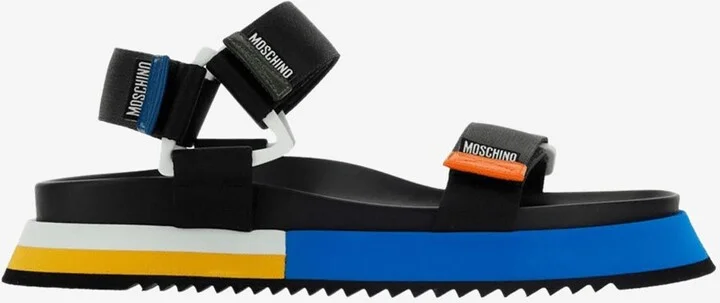 Logo Velcro Strap Sandals
