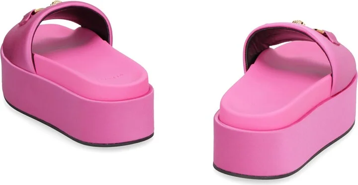 Logoed Satin Platform Slides - Image 4