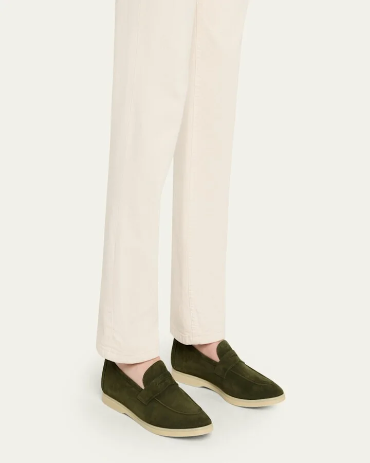 Loisir Gomme Suede Penny Loafers - Image 3