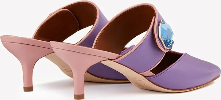 Lola 45 Crystal-Embellished Mules in Nappa Leather - Image 2