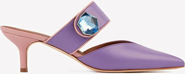 Lola 45 Crystal-Embellished Mules in Nappa Leather